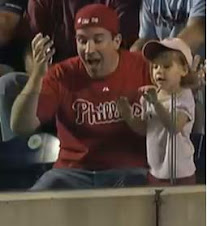 Little girl throws baseball back