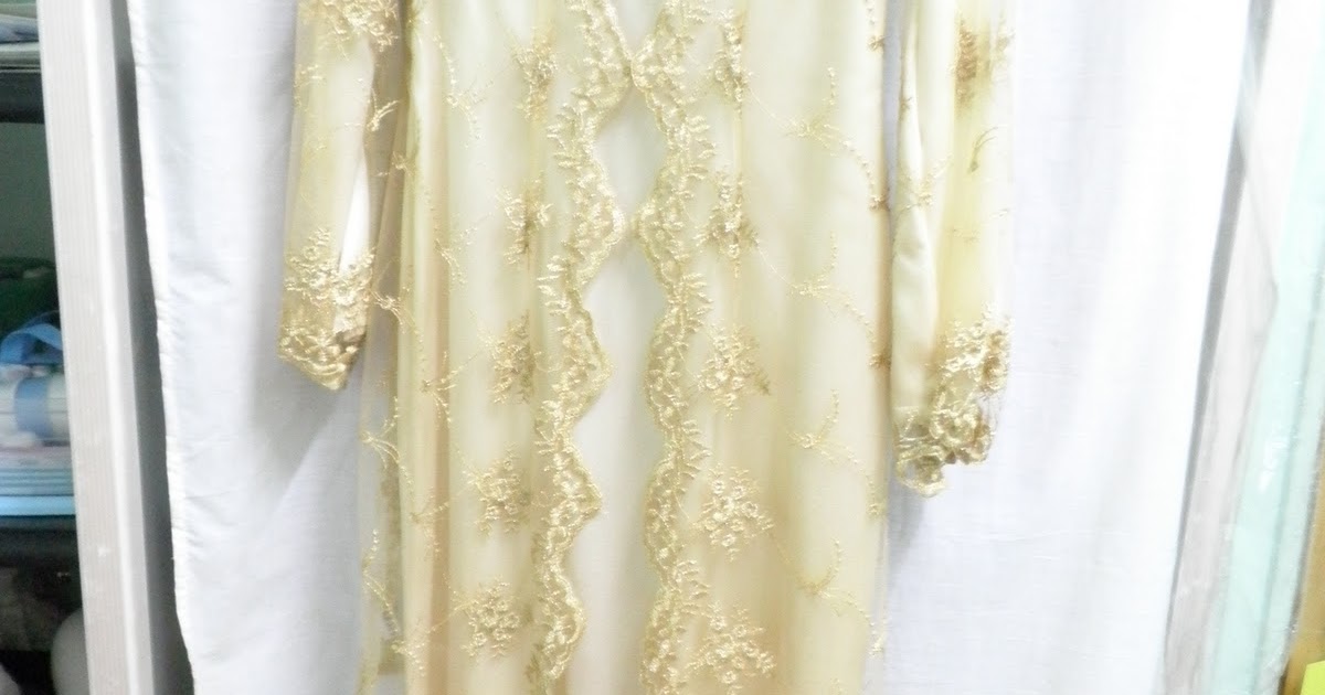 baju pengantin warna cream gold 