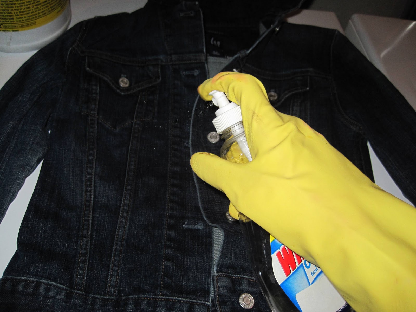 DIY Bleached Denim Jacket - Life with A.Co by Amanda L. Conquer