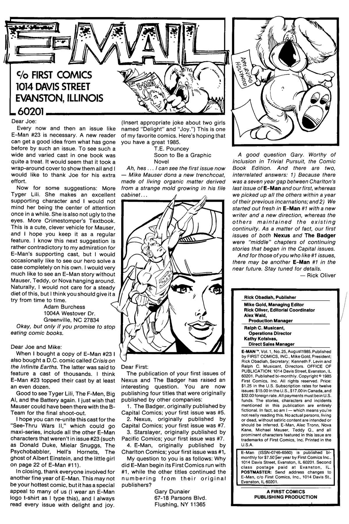 Read online E-Man (1983) comic -  Issue #25 - 2
