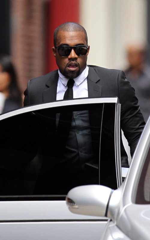 Daddy b. Kanye Afro. Kanye West Afro.