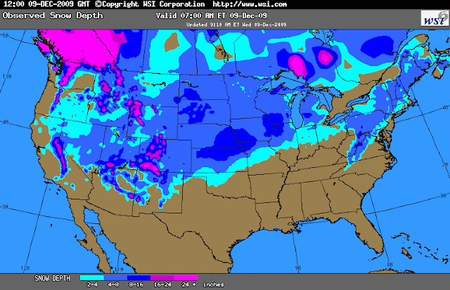 Us snow cover map - intradax