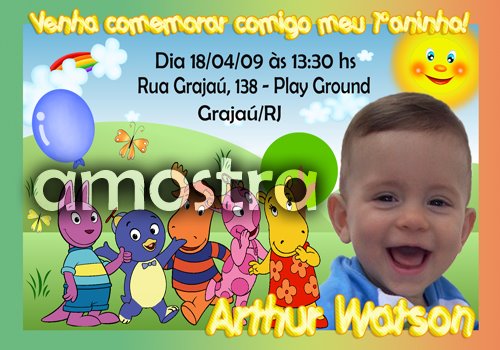 Convites de aniversário infantil