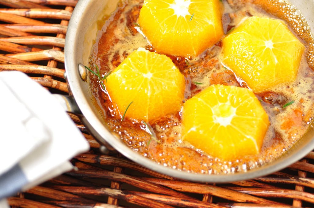Caramelised Oranges with Rosemary & Gancia, or when "la France" pays tribute to Argentina