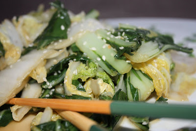 Sesame Stir Fried Chinese Greens