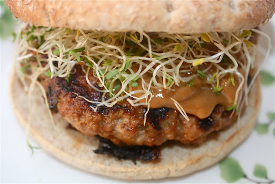 Turkey Burgers with Peanut Sauce