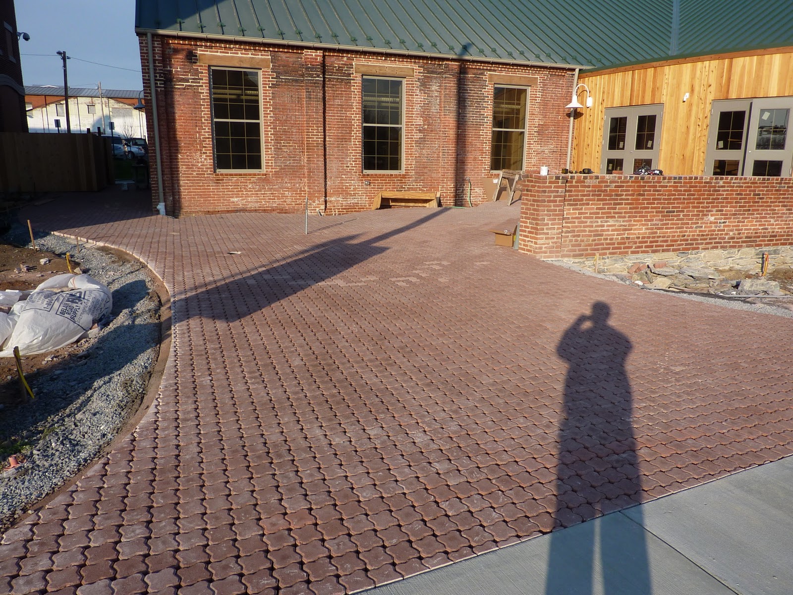 Frederick Visitor Center: Paver walkway completed