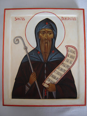 Icônes orthodoxes en Bretagne: St Benoît de Nursie (2008)