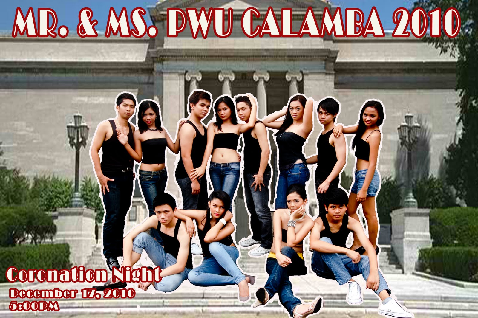 Candidates for Mr. and Ms. PWU Calamba 2010