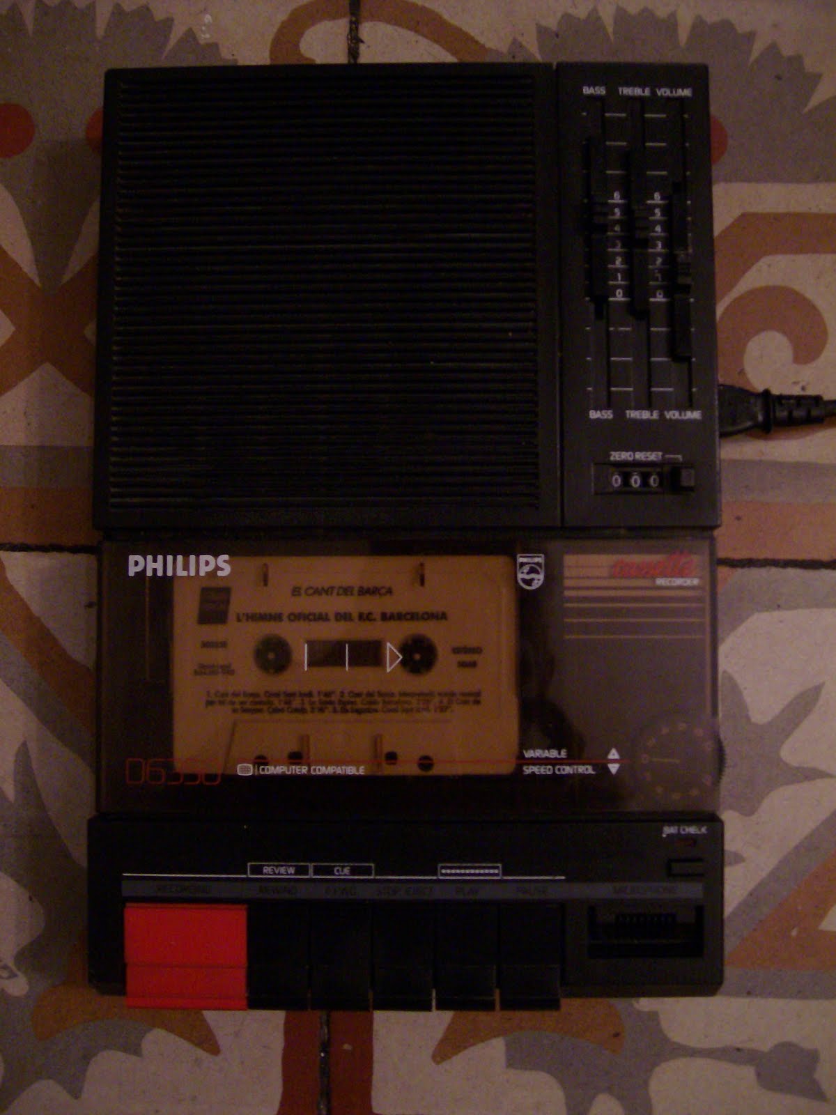 VINTAGE PHILIPS D6350 France lecteur tape K7 vitesse lecteur variable bon état EUR 50,00 - FR