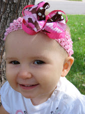 Pink & Brown Camo Bow