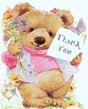 Teddy Bears: Teddy Bear VI. - Love- Thank you