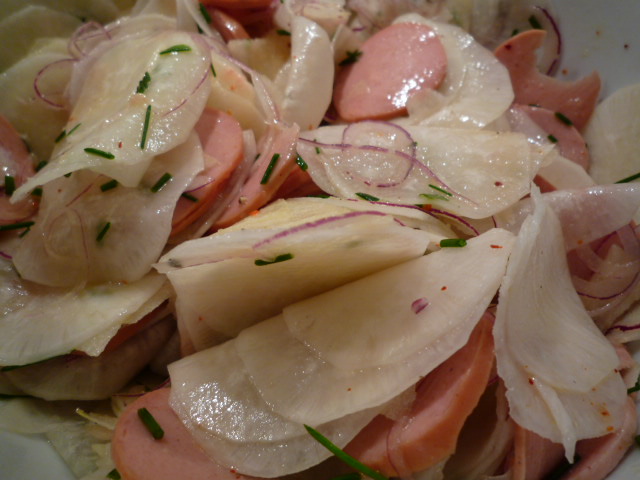 Bolli's Kitchen: Salade de radis blanc comme en Bavière - Bayerischer