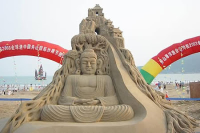Patung Budha Dari Pasir