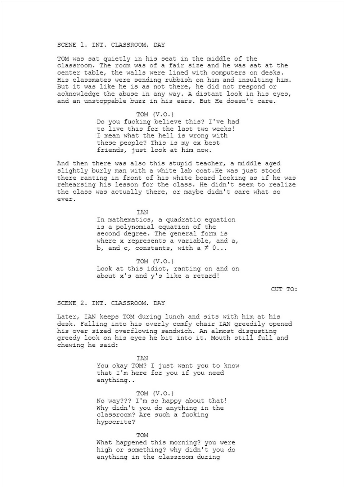Final Draft Script Example _ Final Draft 12 Screenplay Formatting ...