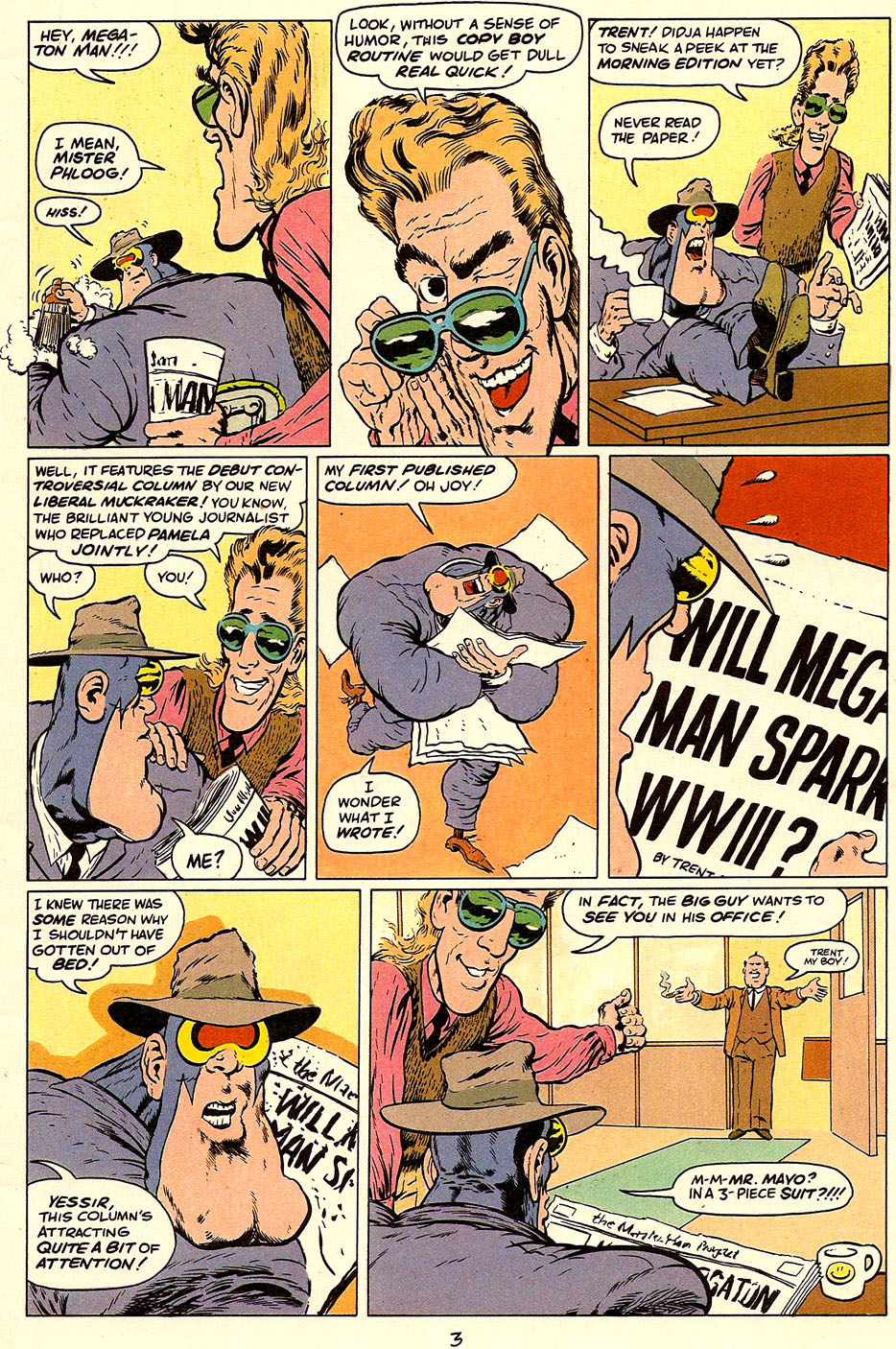 Read online Megaton Man comic -  Issue #4 - 5