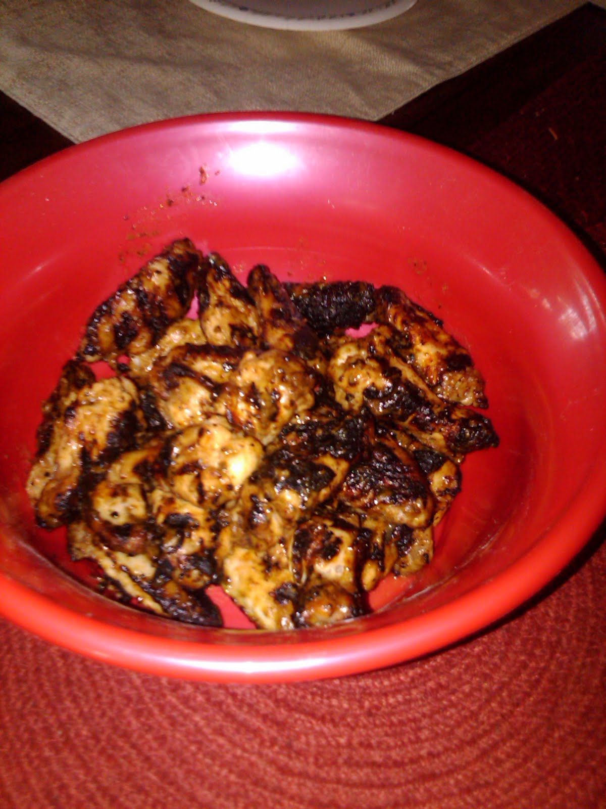 The Wingmen Grilled Hot Wings with a Habanero Honey Mustard Sauce