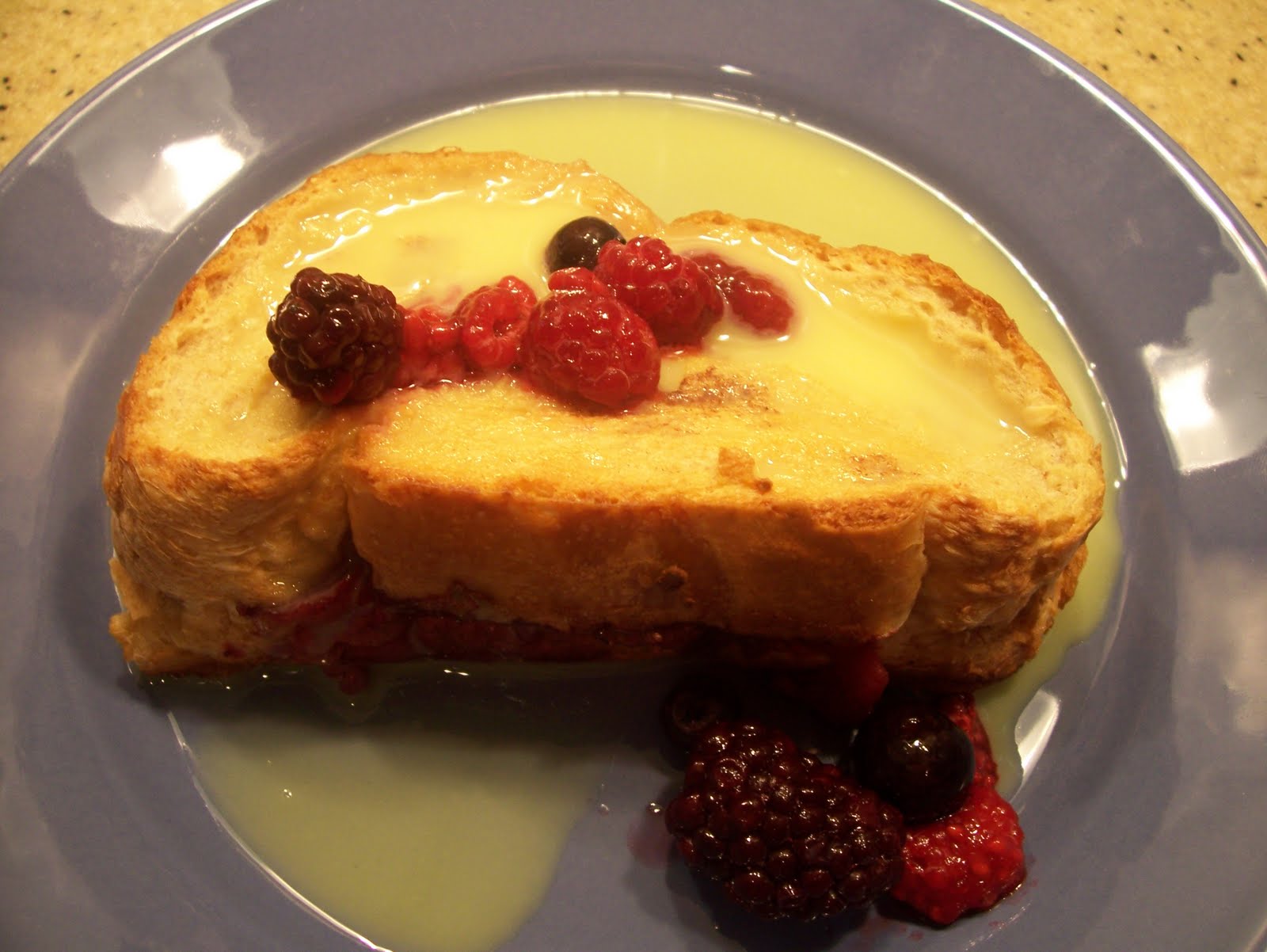 Recipe Keeper Raspberrystuffed French Toast with Custard Sauce