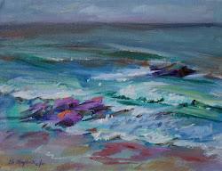 oregon coast paintings oil seascape painting american elizabeth impressionist beach blaylock artist daily sold