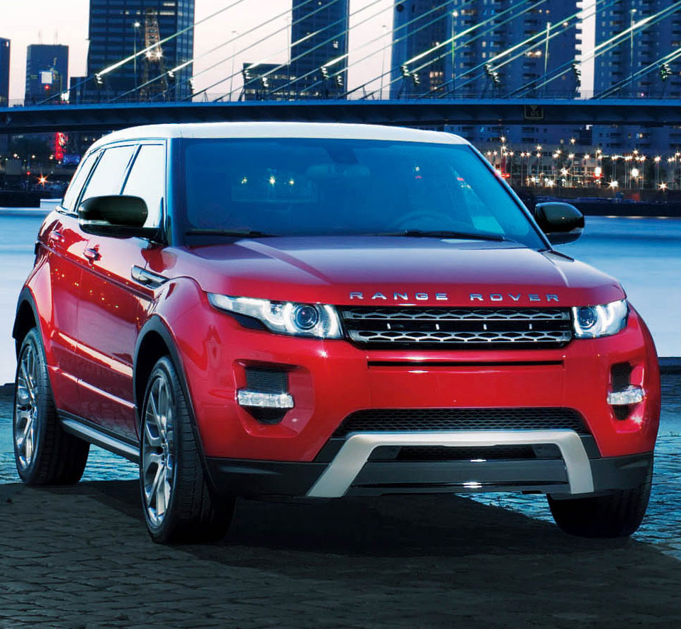 Range Rover Evoque Beauty in red