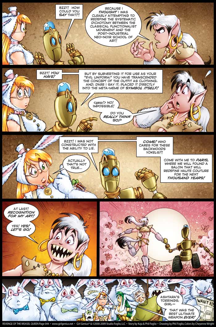 Read online Girl Genius (2002) comic -  Issue #9 - 141