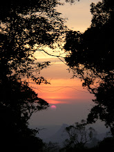 Sunset over the Ghats