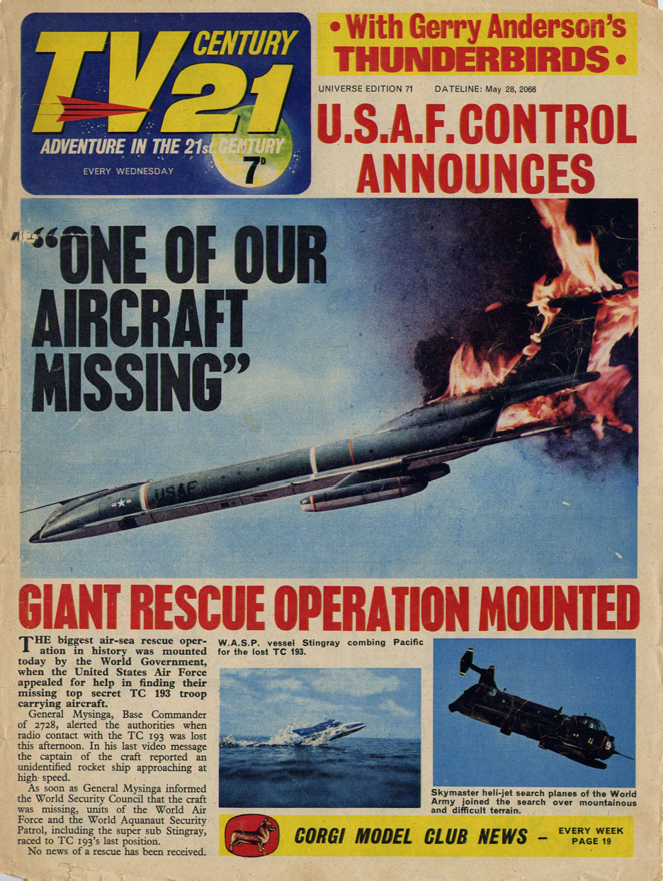 Read online TV Century 21 (TV 21) comic -  Issue #71 - 1