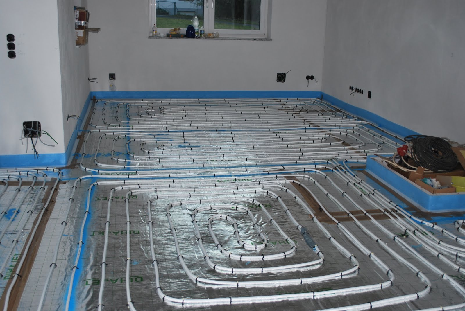 Diary Hausbau: Fußbodenheizung