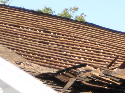 A little closer look at what was under the shingles.