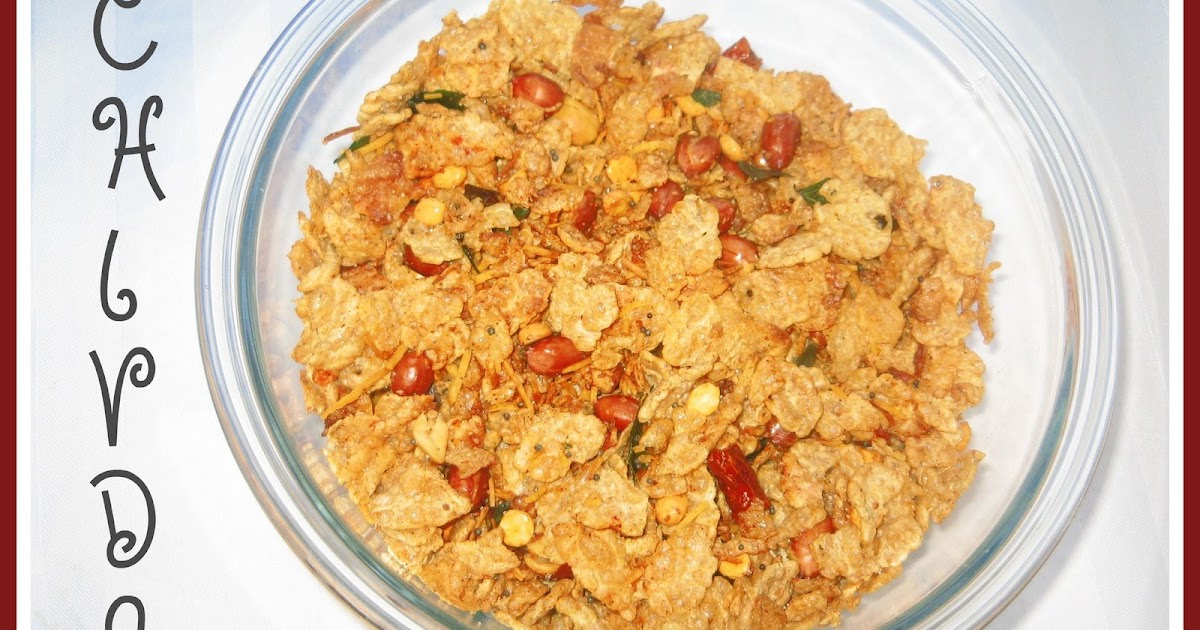 Corn Or Rice Flakes Chivda MalasKitchen