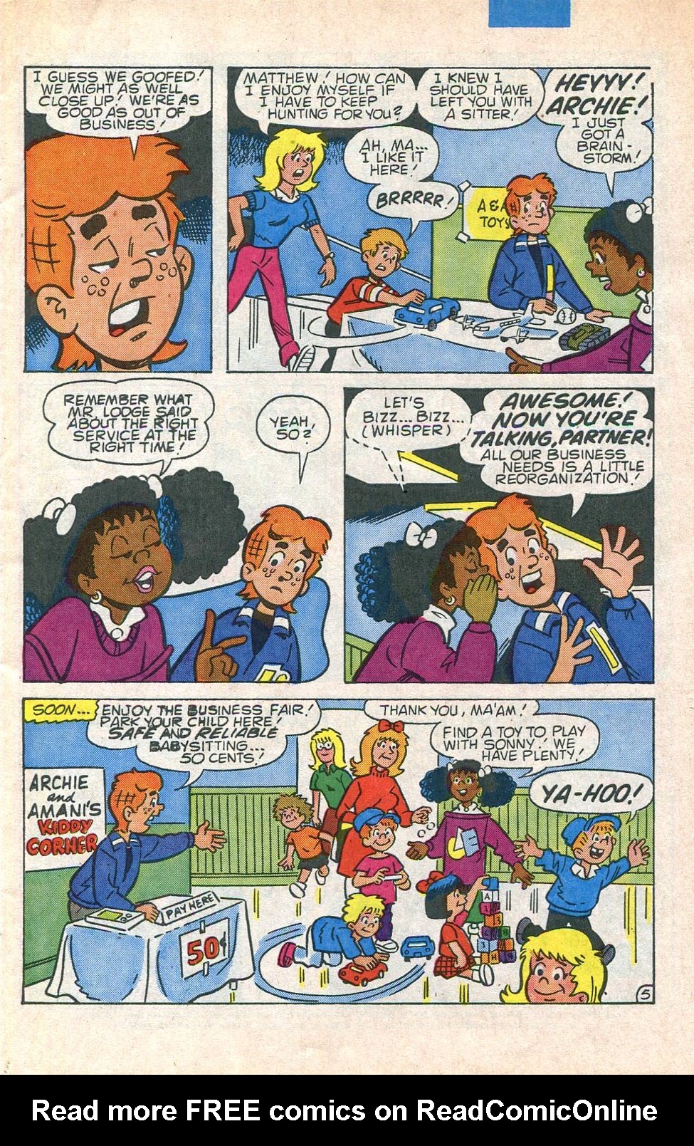 Read online The New Archies comic -  Issue #6 - 7