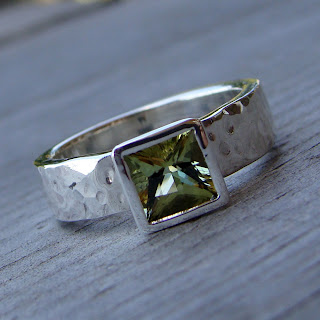 green tourmaline ring