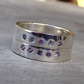 alexandrite silver rings