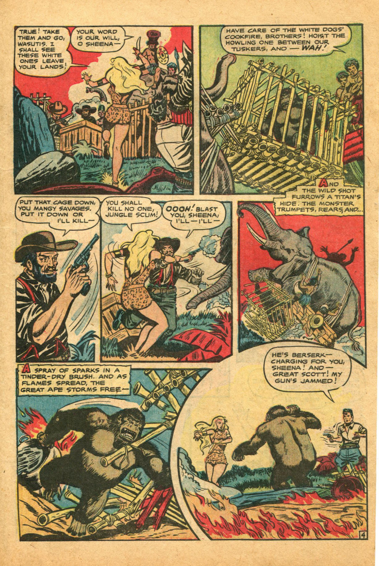 Read online Sheena, Queen of the Jungle (1942) comic -  Issue #12 - 7