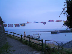 Flags at St John's Castle, Carlingford, Co Louth