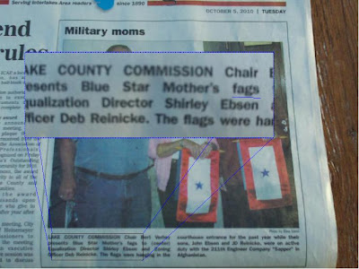 Madison Daily Leader typo, omitting L from flags