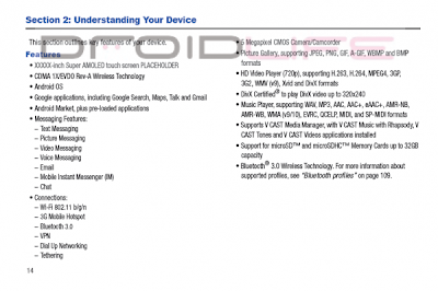 Samsung Galaxy Tab User Guide For Verizon Leaked