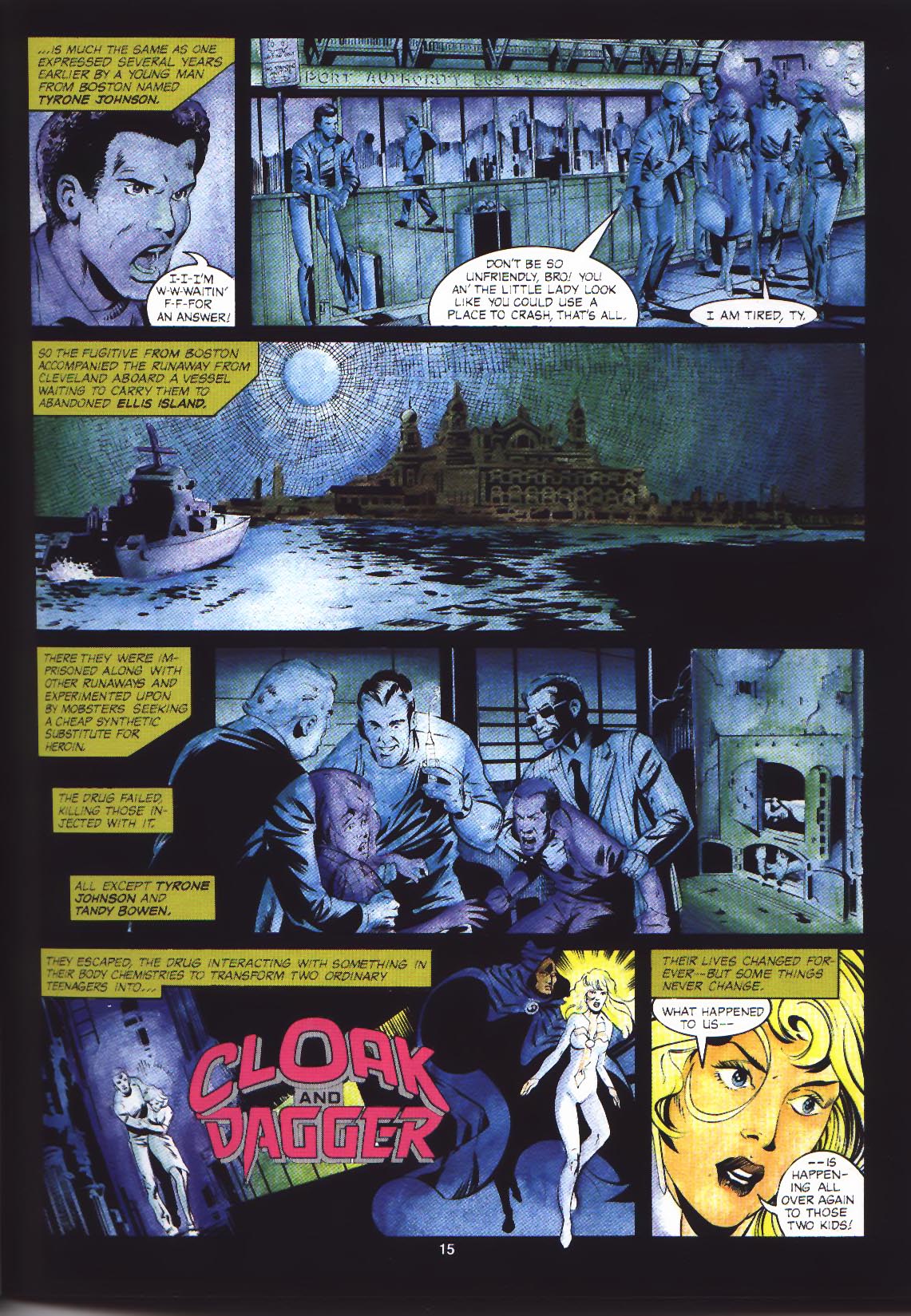 Read online Marvel Graphic Novel: Cloak and Dagger and Power Pack: Shelter From The Storm comic -  Issue # TPB - 16