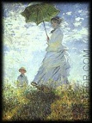Woman with Parasol - Monet