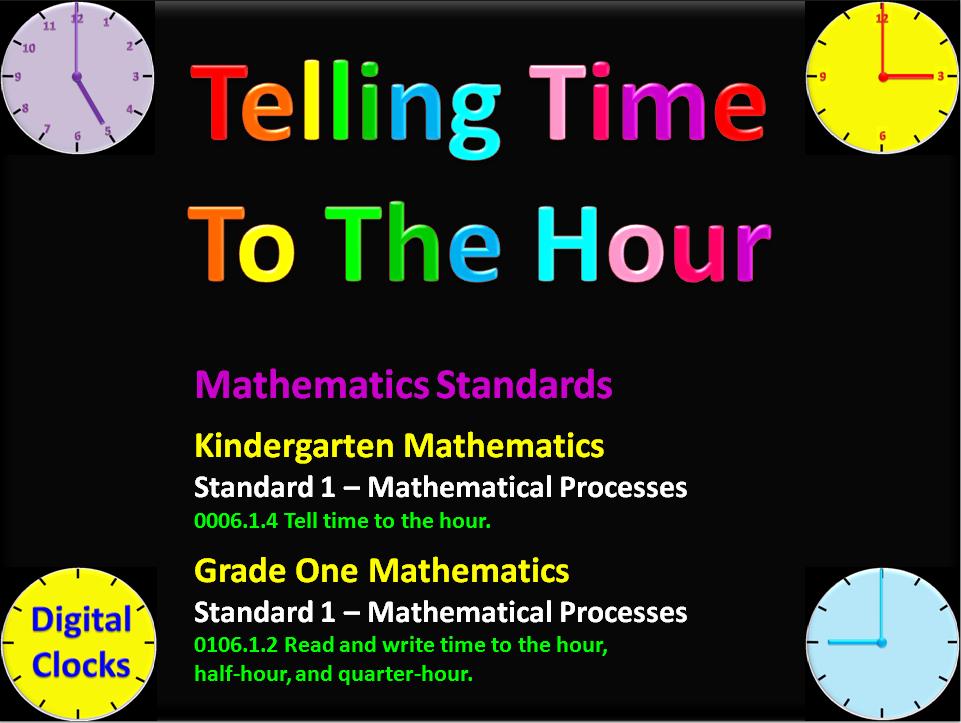 K8 Classroom Activities Info 101 How to reinforce telling time to the hour for grades K1