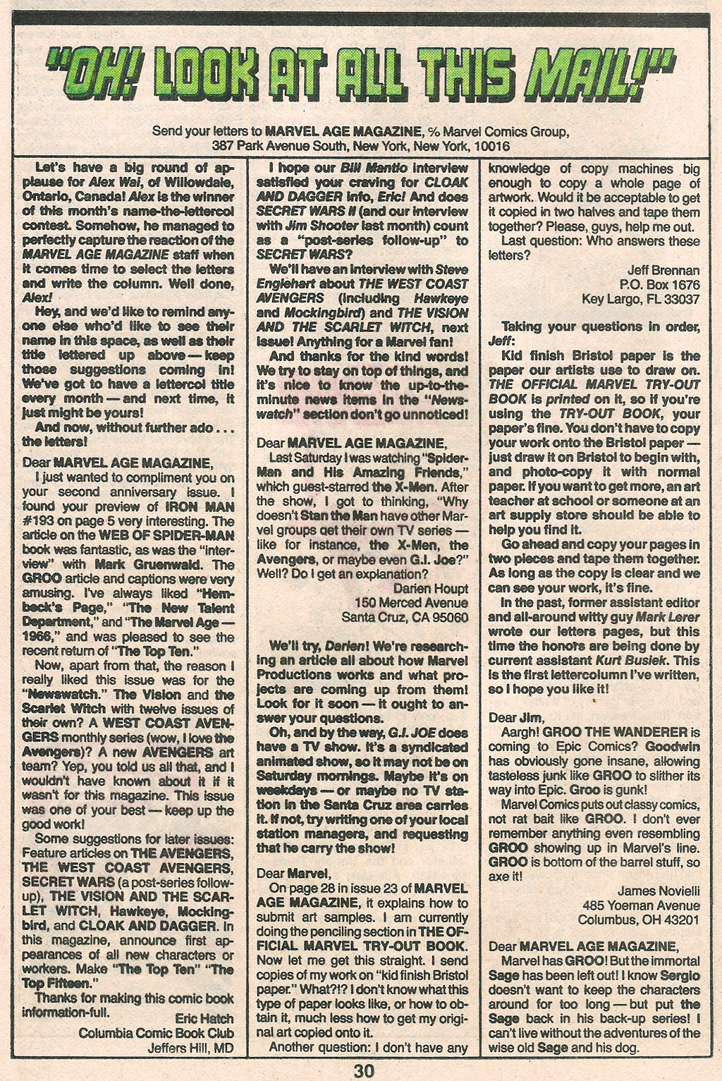 Read online Marvel Age comic -  Issue #28 - 31