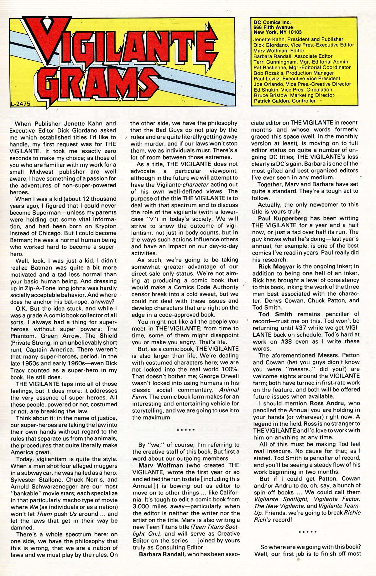 Read online Vigilante (1983) comic -  Issue # _Annual 2 - 49