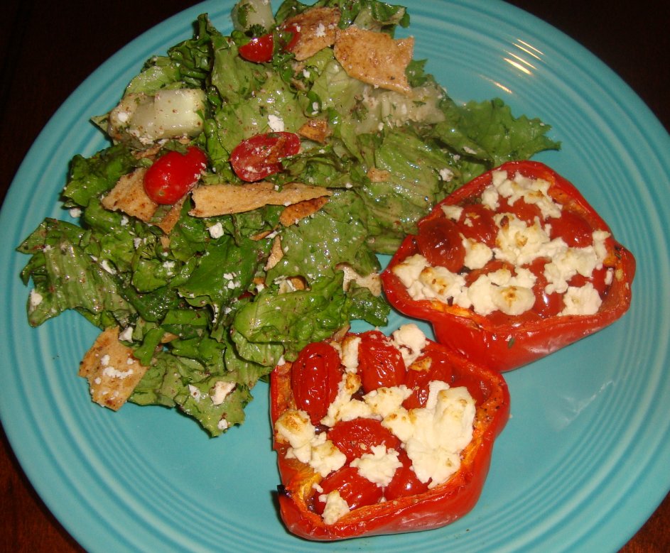 Sarah's Kitchen Feta Stuffed Bell Peppers