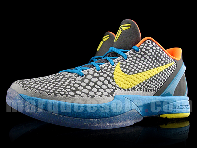 SNKROLOGY: A SOFT SPOT: Nike Zoom Kobe VI (6) Dark Grey/Glass Blue-Vibrant Yellow-Chrom