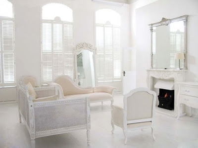 White-Beige Airy Interior Design with French Furniture | Interior ...
