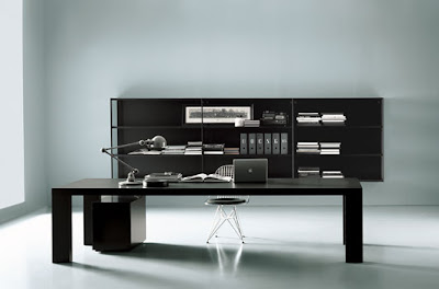 Home Office Furniture on Ideas  Contemporary Black And White Home Office Furniture Design