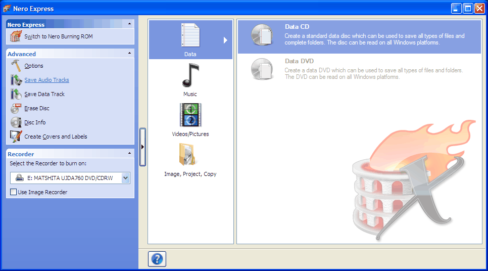 How to burn cd in nero 9 image