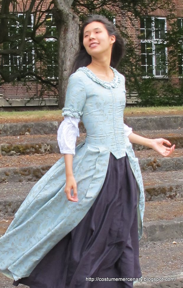 The Costume Mercenary Blue Damask Gown