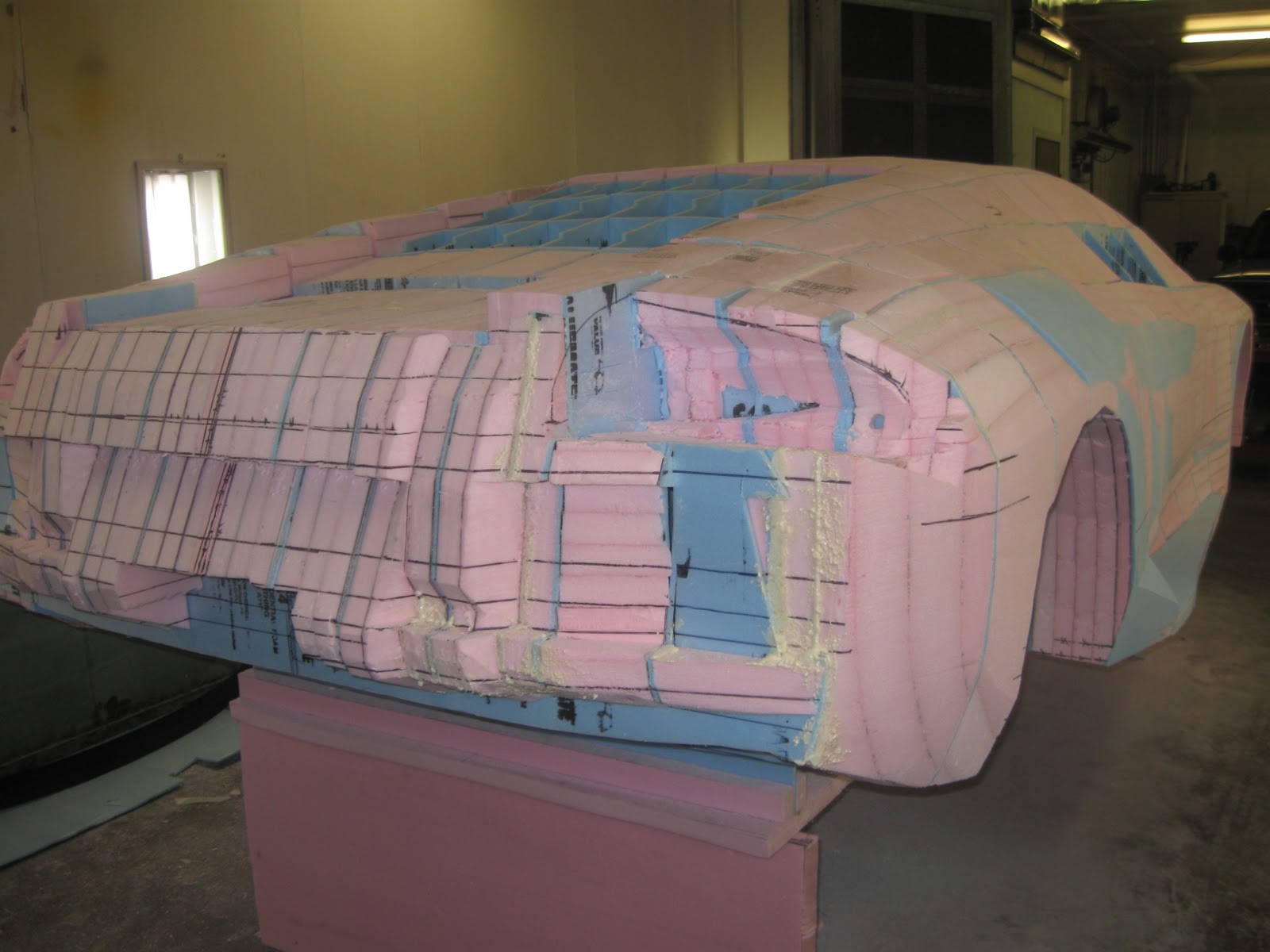 EV on a Shoestring Pink and Blue Styrofoam. That's Snazzy! And, erm