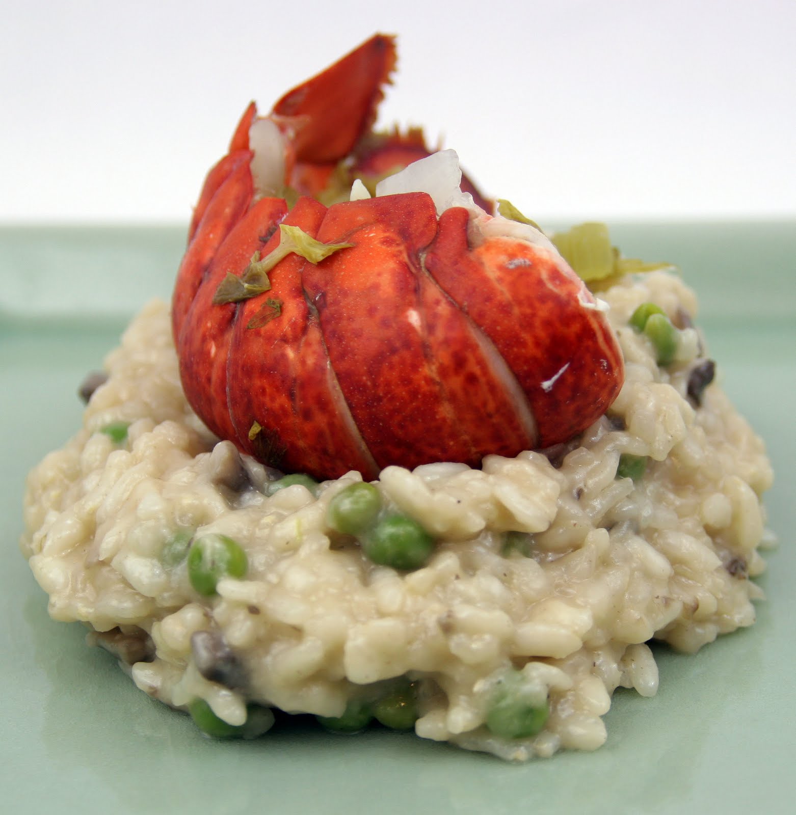 my boyfriend cooks for me lobster tail with risotto